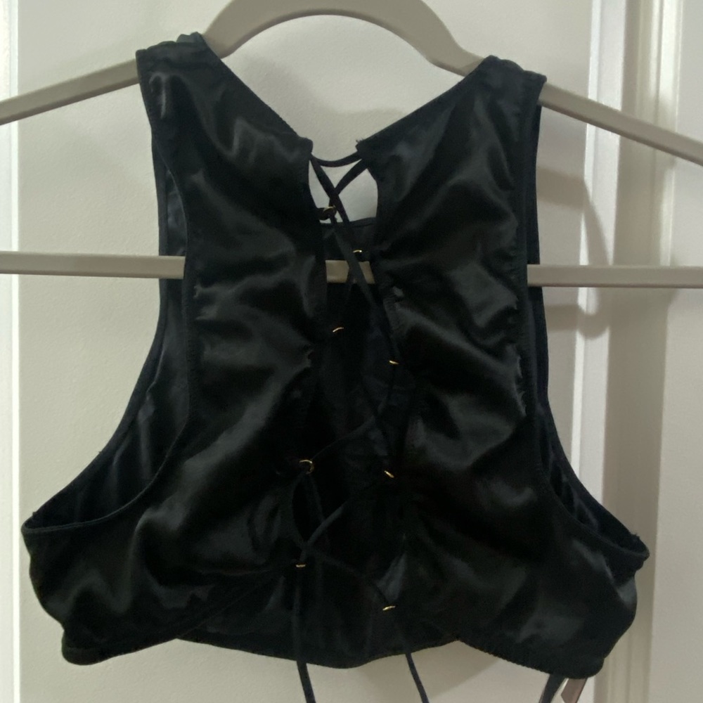 Victorias Secret satin back criss cross bralette